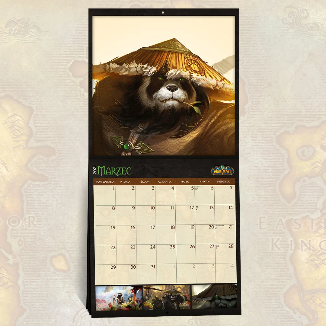 Kalendarz ścienny World of Warcraft na 2021 rok Kalendarz ścienny World of Warcraft na 2021 rok