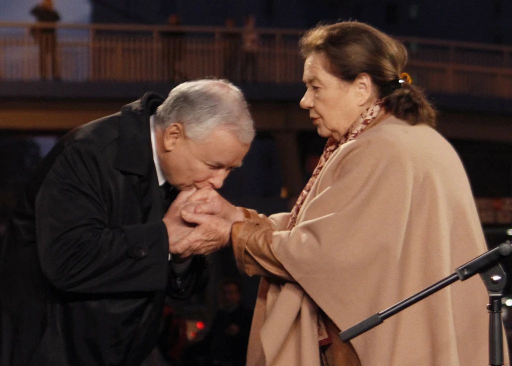 Jarosław Kaczyński i Katarzyna Łaniewska w 2013 roku 