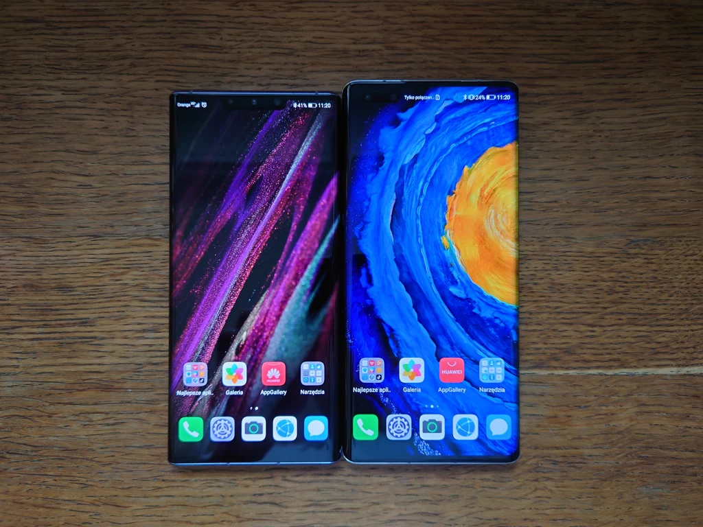 Mate 30 Pro i Mate 40 Pro (z prawej)