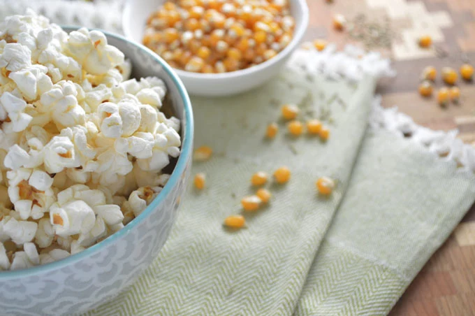 popcorn z pietruszką