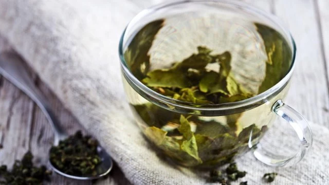 zielona herbata odciski