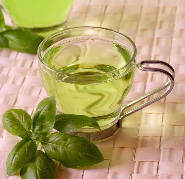 kąpiel zielona herbata