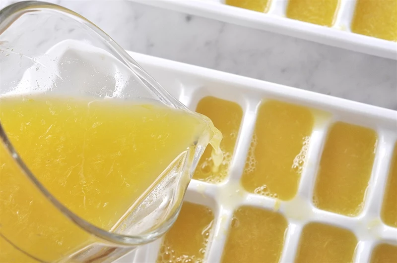 Zamrażaj sok z cytryny
