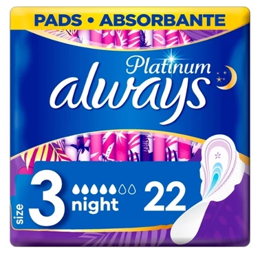 Always Platinum Podpaski ze skrzydełkami Day & Night, 22 sztuk - 7