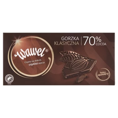 Wawel Czekolada gorzka 70 % cocoa klasyczna 100 g - 1