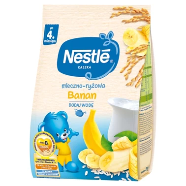 Nestlé Kaszka mleczno-ryżowa banan dla niemowląt po 4. miesiącu 230 g - 0