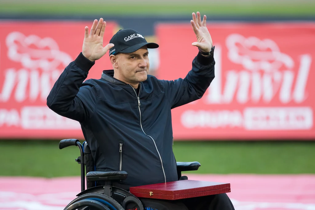 Tomasz Gollob na meczu Polska - Rosja