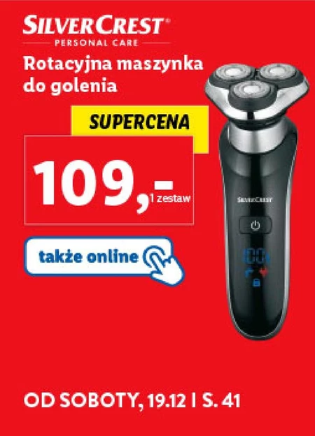 Rotacyjna maszynka do golenia SilverCrest