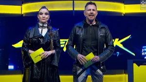 Agnieszka Borysiuk i Krzysztof Ibisz na otwarciu premierowego wieczoru z Cyberpunkiem 2077
