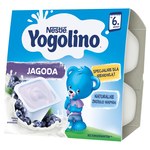 Nestlé Yogolino Deserek mleczno-owocowy jagoda dla niemowląt po 6. miesiącu 400 g (4 x 100 g)