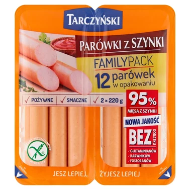 Tarczyński Family Pack Parówki premium z szynki 440 g (2 x 220 g) - 2