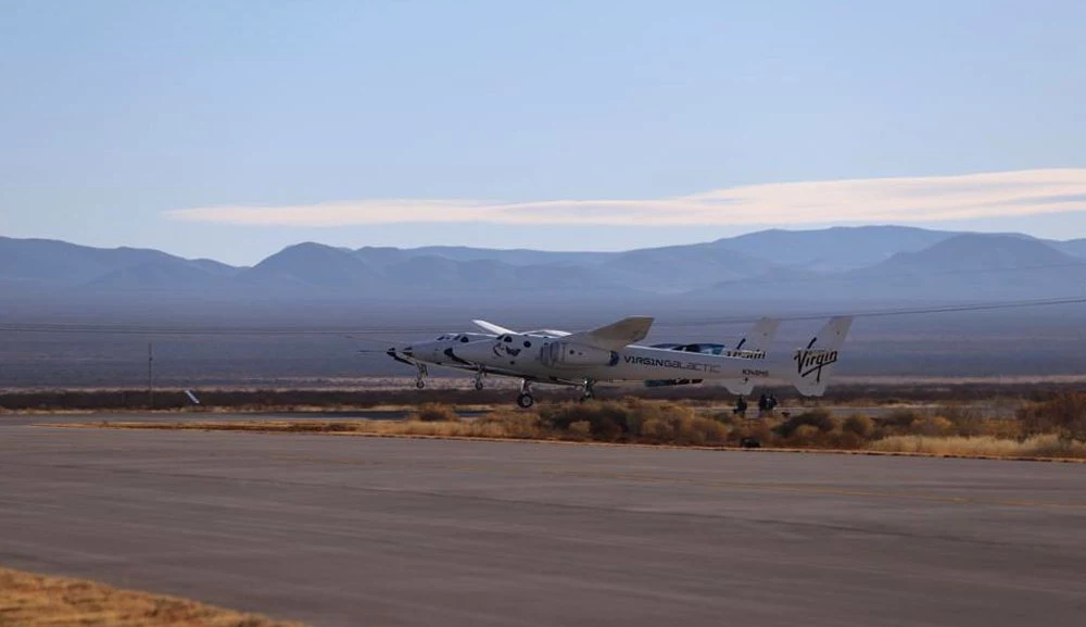 Nieudany lot rakietowy VSS Unity. Fot. Virgin Galactic