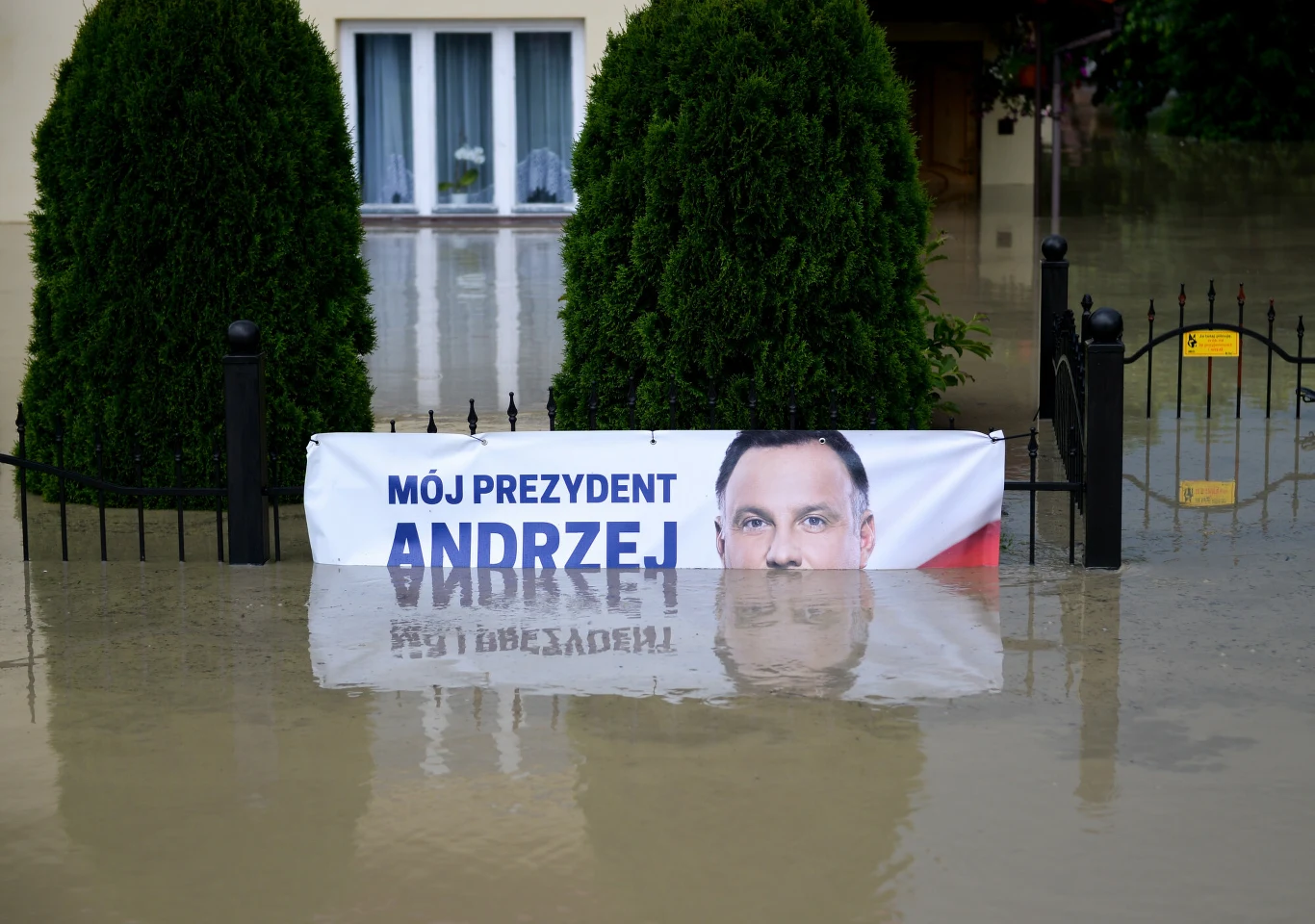 Dubiecko (woj. podkarpackie), 26.06.2020. Podtopienia po ulewie