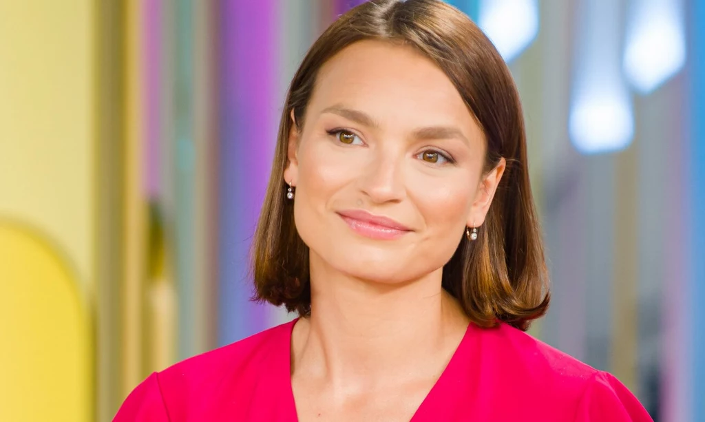 Anna Starmach na planie programu "Dzień Dobry TVN"