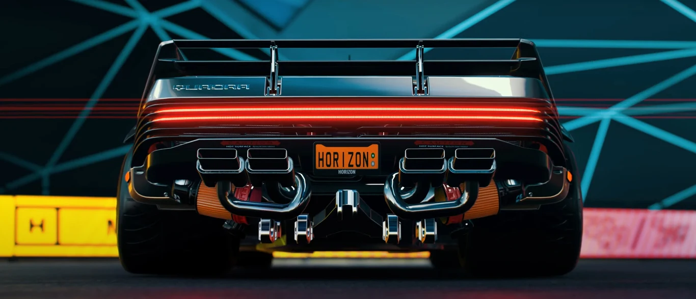 W przeszłości w serii Microsoftu znaleźć można było na przykład Quartz Regalię z Final Fantasy 15, czy też Warthoga z Halo. Oba te samochody raczej nie nadają się do ścigania i tutaj przewagę ma właśnie Quadra Turbo-R, czyli pojazd wybitnie sportowy, dysponujący 607 końmi mechanicznymi.