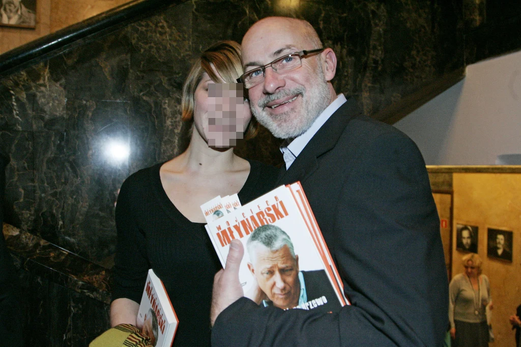 Piotr Machalica z córką w 2008 roku 