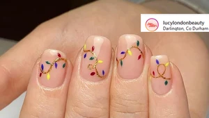 Świąteczny manicure: Niech rozbłysną lampki!