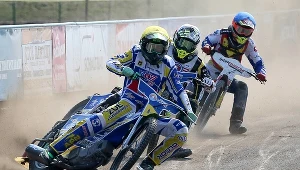 Oskar Polis, za nim Jakub Osyczka i Krzysztof Sadurski