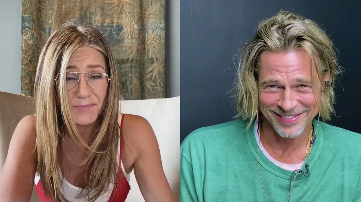 Jennifer Aniston i Brad Pitt wzięli udział w czytaniu scenariusza filmu "Beztroskie lata w Ridgemont High". Transmitowane na Facebooku godzinne wydarzenie, którego celem było wsparcie charytatywnej organizacji Seana Penna CORE zajmującej się pomocą społecznościom w czasie pandemii koronawirusa, było pierwszym wspólnym występem Aniston i Pitta od czasu ich rozwodu 15 lat temu Jennifer Aniston i Brad Pitt wzięli udział w czytaniu scenariusza filmu "Beztroskie lata w Ridgemont High". Transmitowane na Facebooku godzinne wydarzenie, którego celem było wsparcie charytatywnej organizacji Seana Penna CORE zajmującej się pomocą społecznościom w czasie pandemii koronawirusa, było pierwszym wspólnym występem Aniston i Pitta od czasu ich rozwodu 15 lat temu