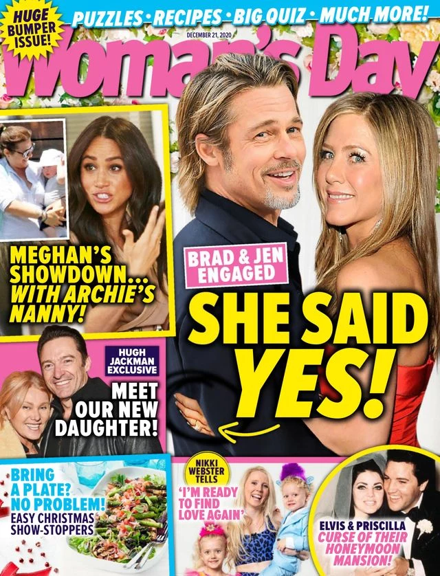 O zaręczynach donosi magazyn "Woman's Day" O zaręczynach donosi magazyn "Woman's Day"