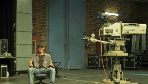 Bartosz Bielenia na planie filmu "Prime Time"