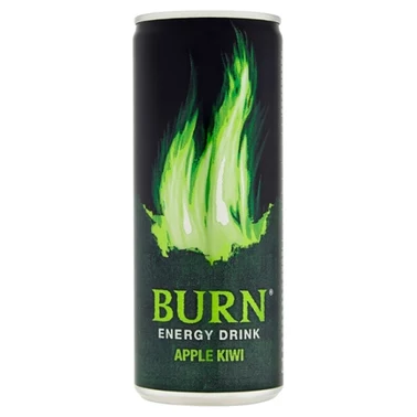 Burn Apple Kiwi Gazowany napój energetyczny 250 ml - 2