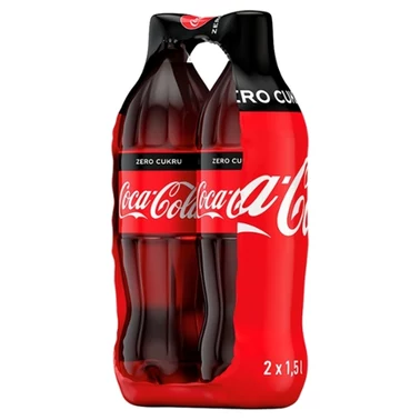 Coca-Cola zero Napój gazowany 2 x 1,5 l - 2