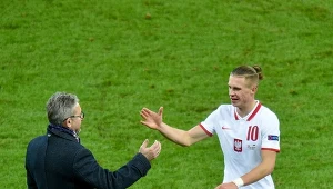 Przemysław Płacheta dziękuje Jerzemu Brzęczkowi za debiut w drużynie narodowej