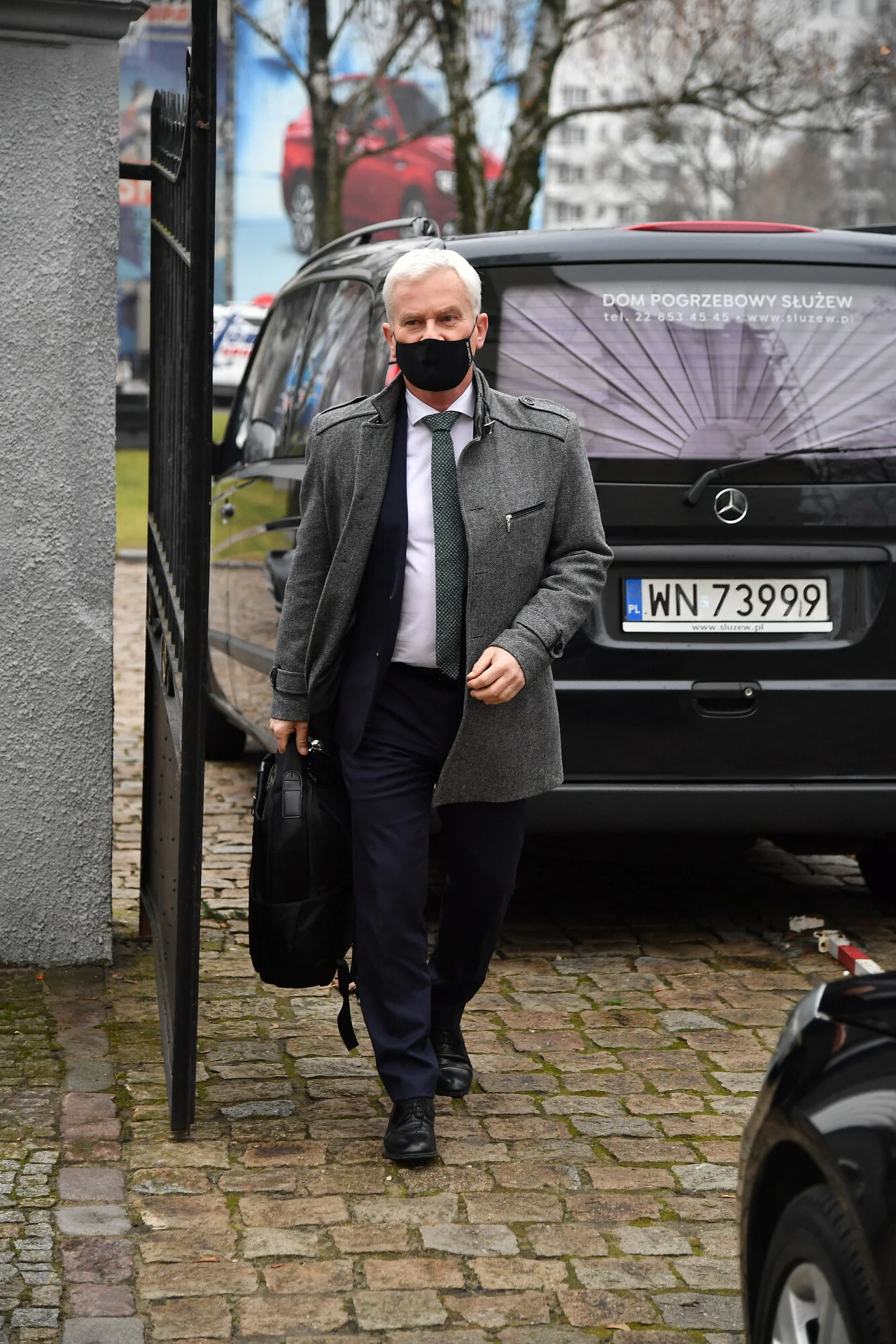 Michał Listkiewicz na pogrzebie Katarzyny Łaniewskiej