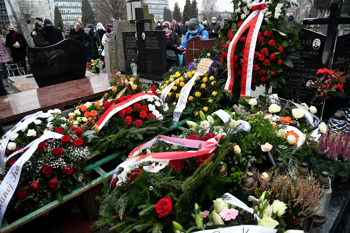 Katarzyna Łaniewska spoczęła na Cmentarzu Służewskim Nowym.