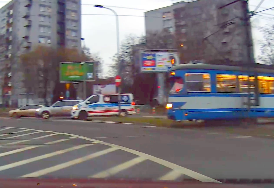 Kierująca tramwajem z premedytacją wymusiła pierwszeństwo