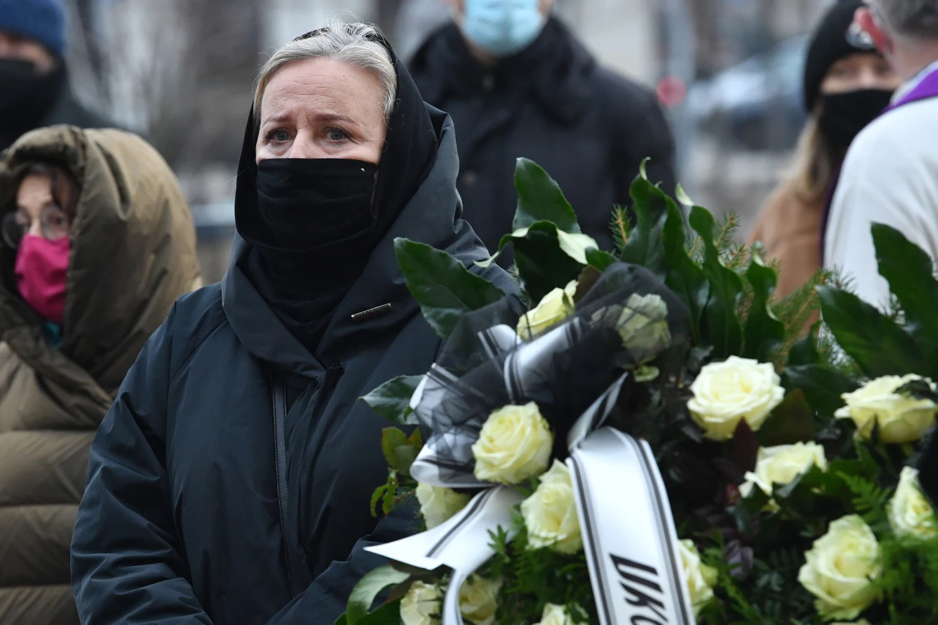 Wśród gwiazd, które żegnały Piotra Machalicę, nie zabrakło także Krystyny Jandy.