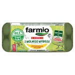 Farmio Jaja z wolnego wybiegu od kur karmionych paszą wolną od GMO L 10 sztuk
