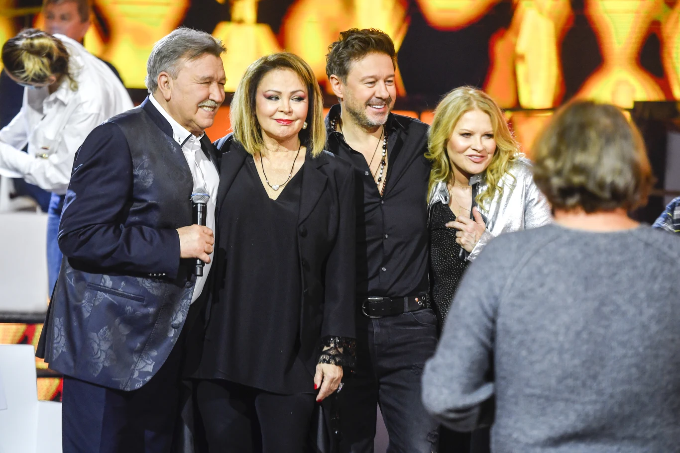 Andrzej Rybiński, Izabela Trojanowska, Andrzej Piaseczny i Urszula