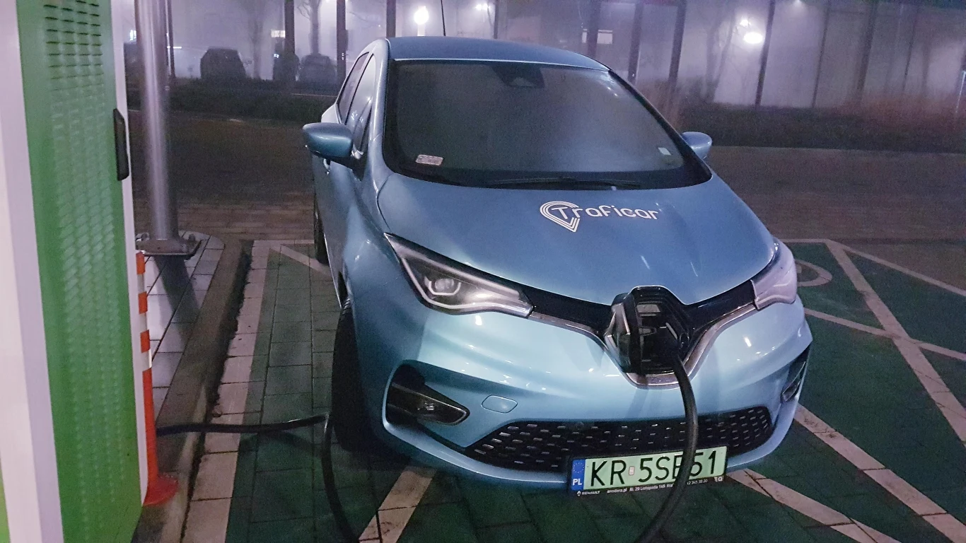 Renault Zoe z floty Traficara Renault Zoe z floty Traficara