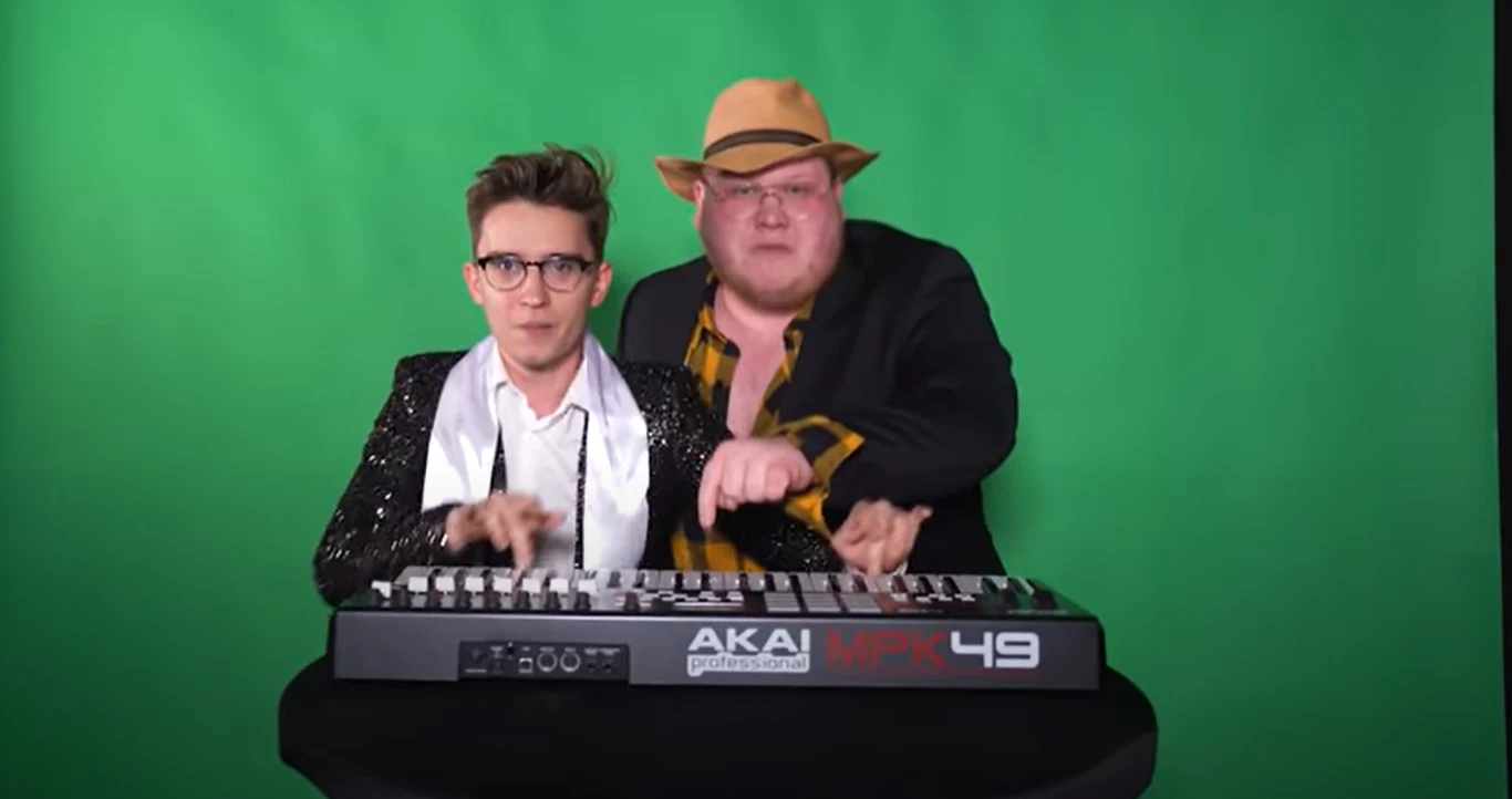 Sheo i Leksiu w trakcie nakrywania klipu Sheo i Leksiu w trakcie nakrywania klipu