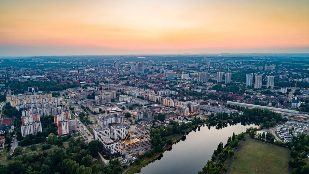 Widok na Katowice