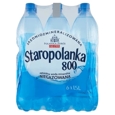 Staropolanka 800 Naturalna woda mineralna średniozmineralizowana niegazowana 6 x 1,5 l - 3