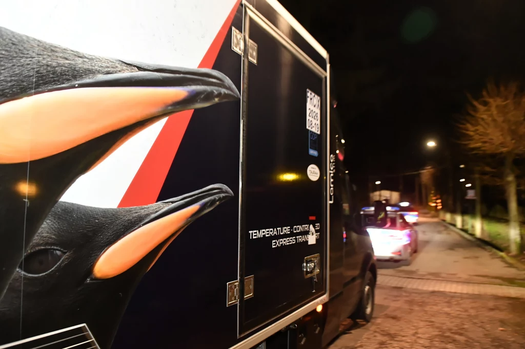 Transport pierwszej partii wytworzonych przez firmę Pfizer szczepionek przeciwko koronawirusowi COVID-19 przed bramą magazynu Agencji Rezerw Materiałowych w miejscowości Wąwał. (PAP) Transport pierwszej partii wytworzonych przez firmę Pfizer szczepionek przeciwko koronawirusowi COVID-19 przed bramą magazynu Agencji Rezerw Materiałowych w miejscowości Wąwał. (PAP)