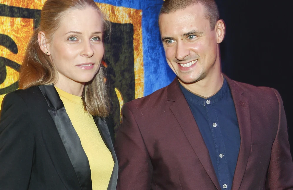 Mateusz Damięcki z żoną Pauliną Mateusz Damięcki z żoną Pauliną