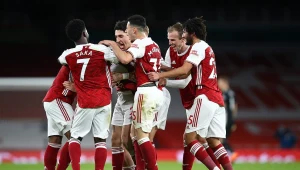 Arsenal cieszy się ze zdobytej bramki