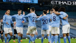 Radość piłkarzy Manchesteru City