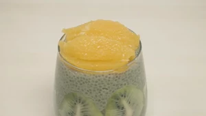 Pudding chia z japońską matchą