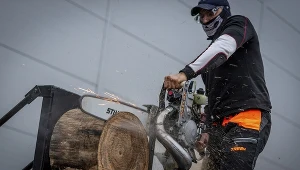 Michał Dubicki - konkurencja Hot Saw. Fot. archiwum Stihl