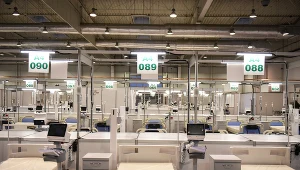 Szpital tymczasowy w Lublinie dla pacjentow z COVID-19. Jego przygotowanie kosztowało 47 mln złotych.