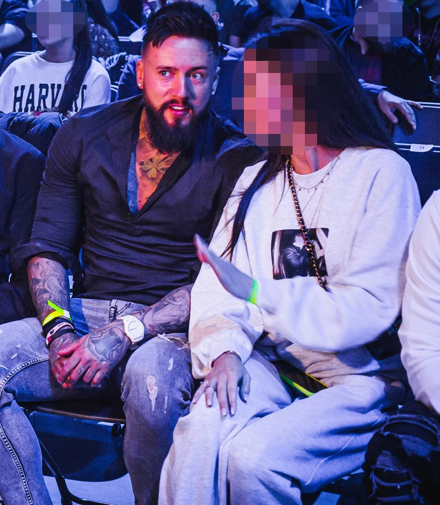 Damian 'Stifler' Zduńczyk na widowni FAME MMA