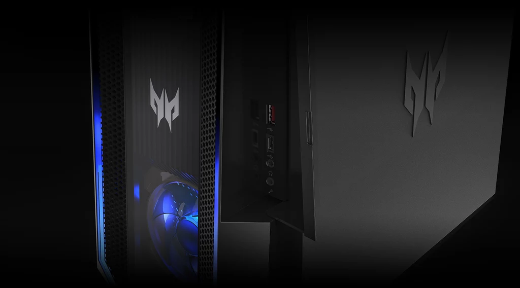 Za prawidłowe chłodzenie Oriona 3000 odpowiadają dwa wentylatory Predator FrostBlade. Zapewniają one nie tylko optymalną temperaturę pracy komputera, lecz również efektowny wygląd. Za prawidłowe chłodzenie Oriona 3000 odpowiadają dwa wentylatory Predator FrostBlade. Zapewniają one nie tylko optymalną temperaturę pracy komputera, lecz również efektowny wygląd.