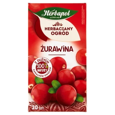 Herbapol Herbaciany Ogród Herbatka owocowo-ziołowa żurawina 50 g (20 x 2,5 g) - 0