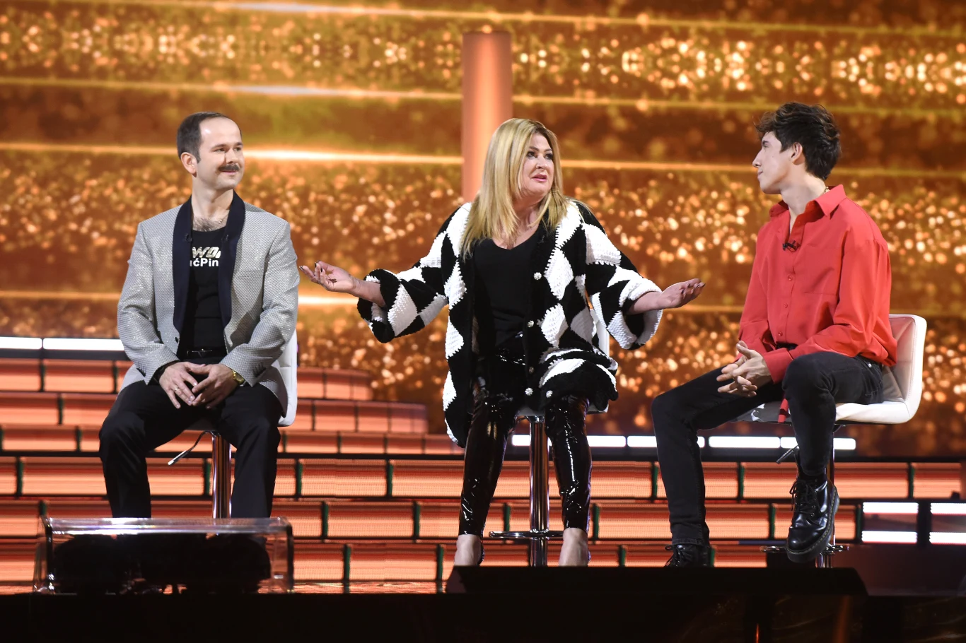 Sławomir, Beata Kozidrak i Dawid Kwiatkowski Sławomir, Beata Kozidrak i Dawid Kwiatkowski