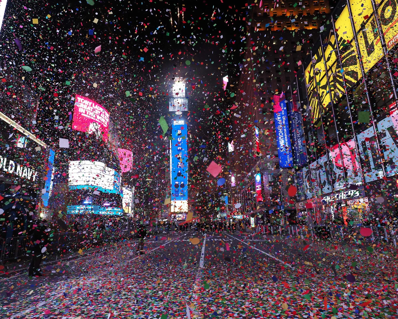 Nowy Rok na Times Square w Nowym Jorku (USA)